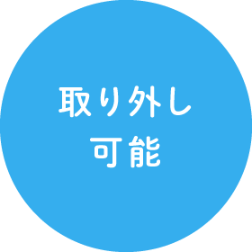 取り外し可能